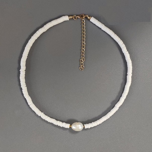 Dames kralenketting met parel G822 3