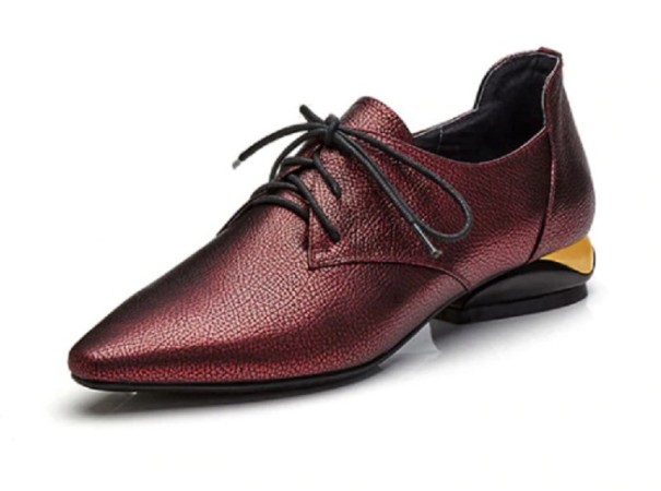 Dames lage schoenen A1952 wijnrood 34