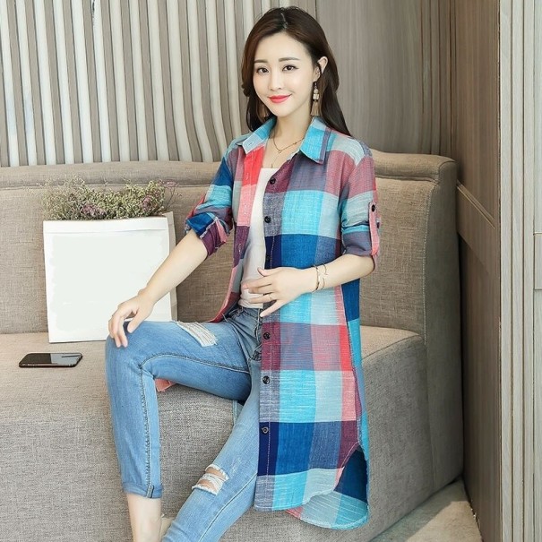 Dames lang shirt P2254