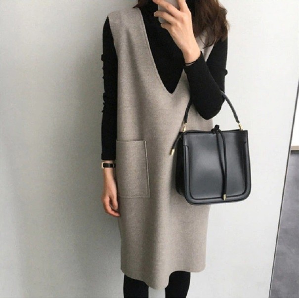 Dames lang vest P2339 XL