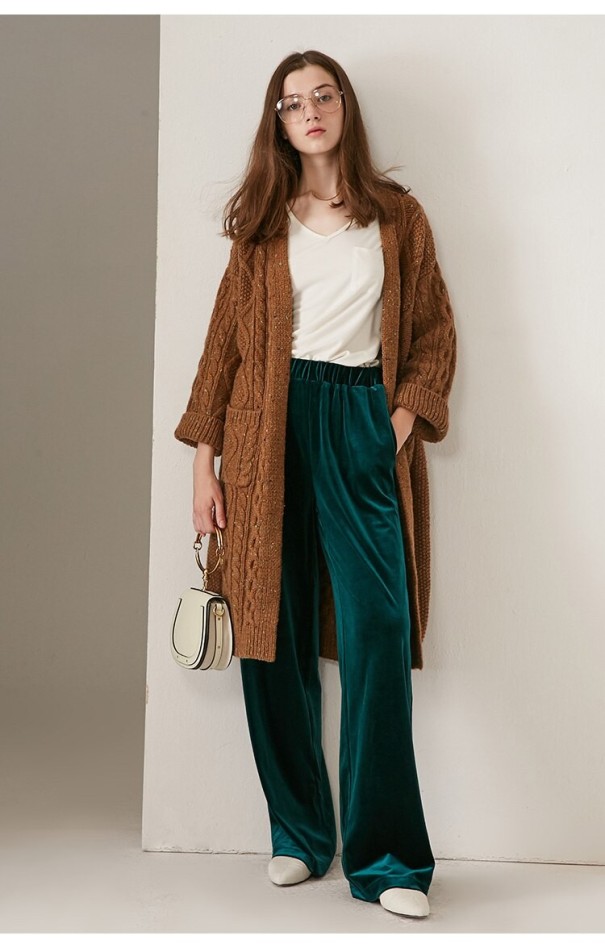Dames lange broek groen
