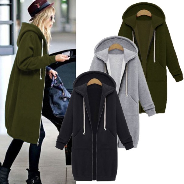 Dames lange hoodie A1