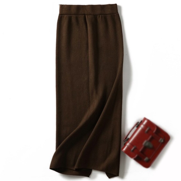 Dames lange rok A1138 bruin