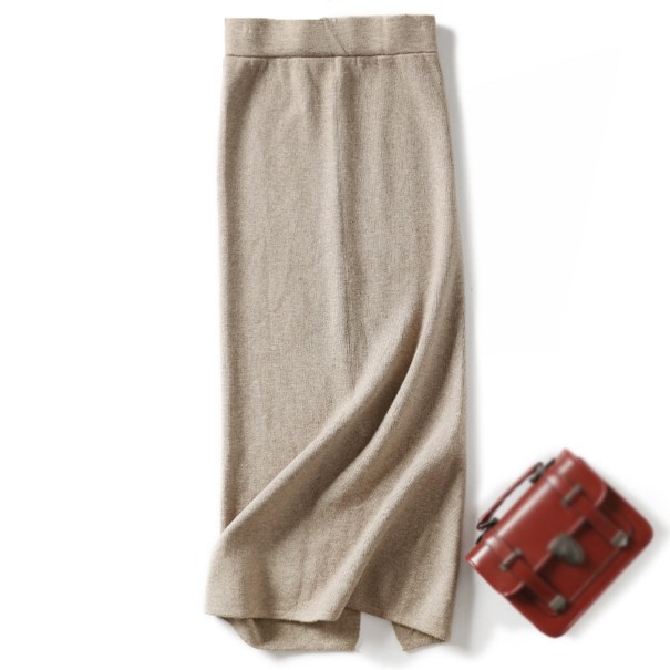 Dames lange rok A1138 kaki