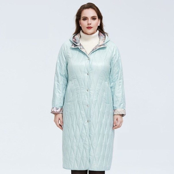 Dames lente/herfstjas A1879 turquoise 3XL