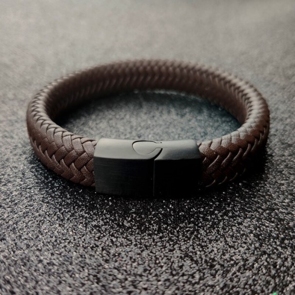 Dames leren armband H352 18,5 cm 10