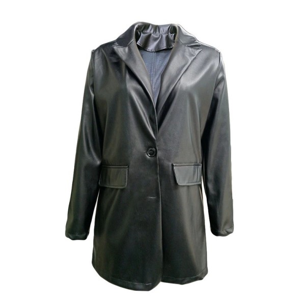 Dames leren blazer P1463 XS