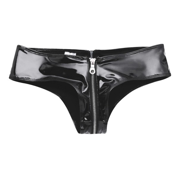 Dames leren Braziliaanse slip met rits L