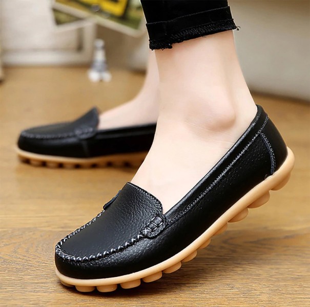 Dames leren espadrilles J3116