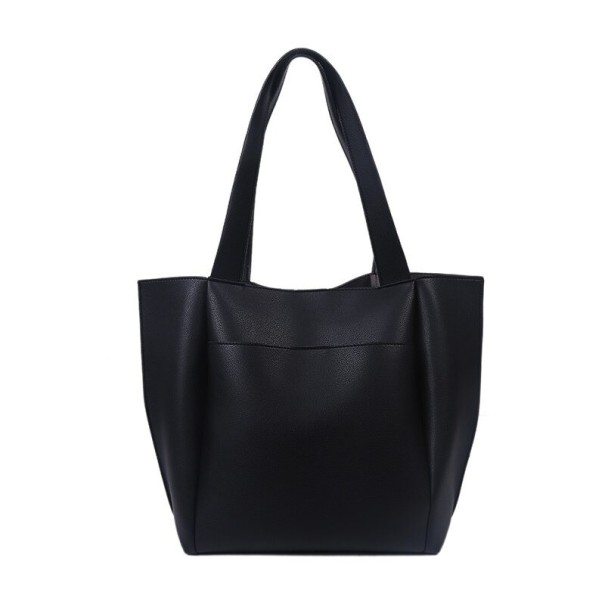 Dames leren handtas M1111 zwart