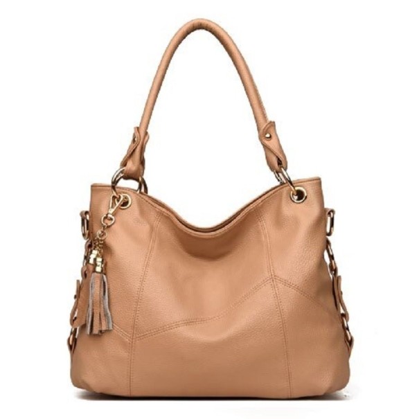 Dames leren handtas M1158 kaki