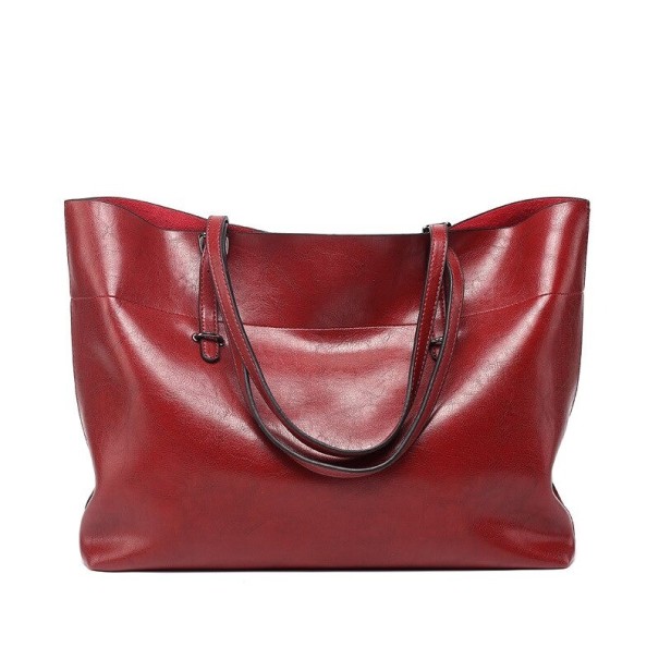 Dames leren handtas M1160 wijnrood