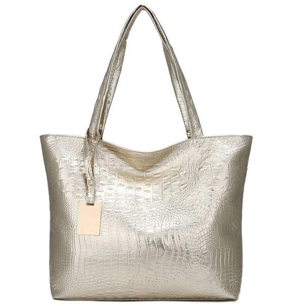 Dames leren handtas M1205 goud
