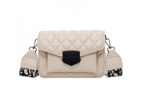 Dames leren handtas M1243 crème