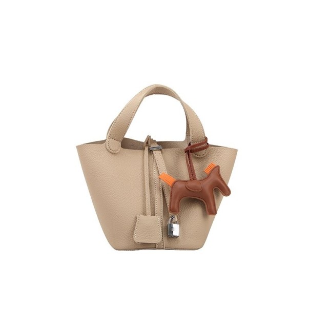 Dames leren handtas M1294 kaki