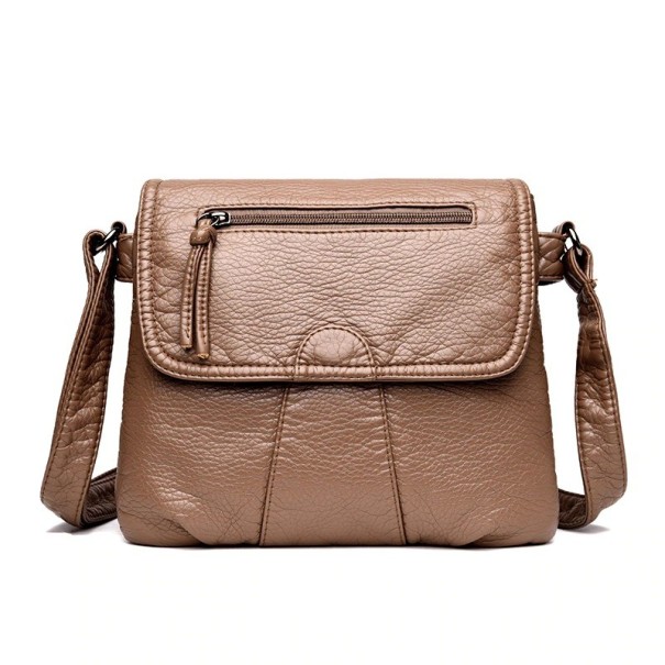 Dames leren handtas M1300 bruin