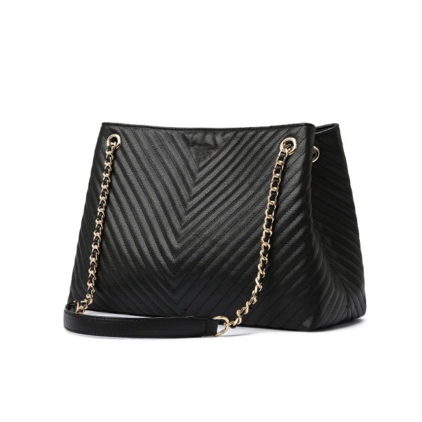 Dames leren handtas M1510 zwart