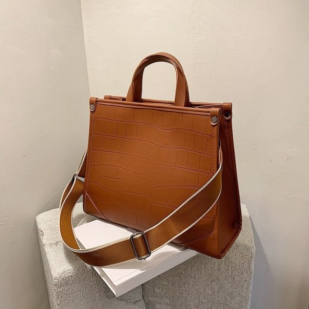 Dames leren handtas M1515 bruin