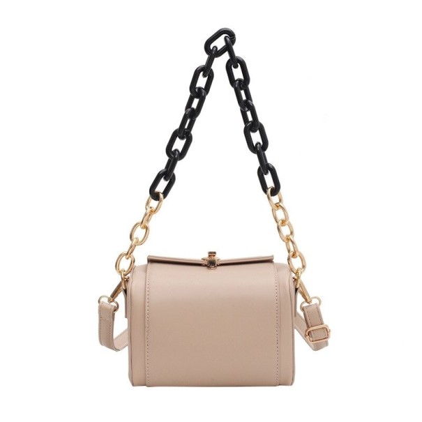 Dames leren handtas M1566 kaki