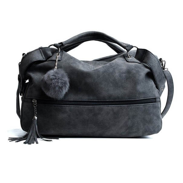 Dames leren handtas M1653 zwart