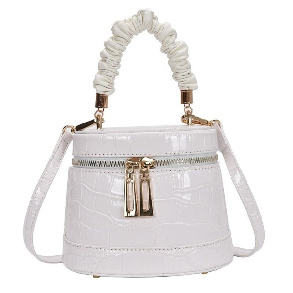 Dames leren handtas M1673 wit