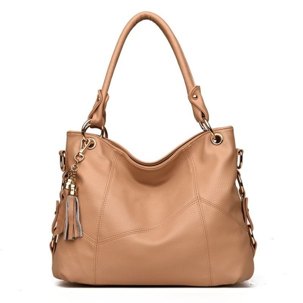 Dames leren handtas M1688 kaki