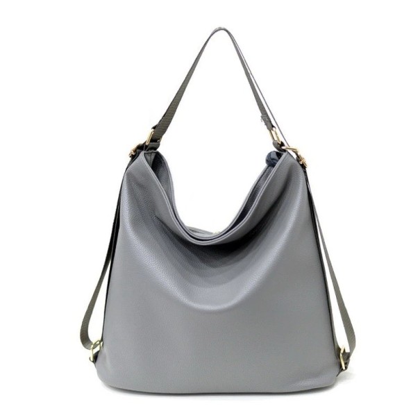 Dames leren handtas M1691 grijs