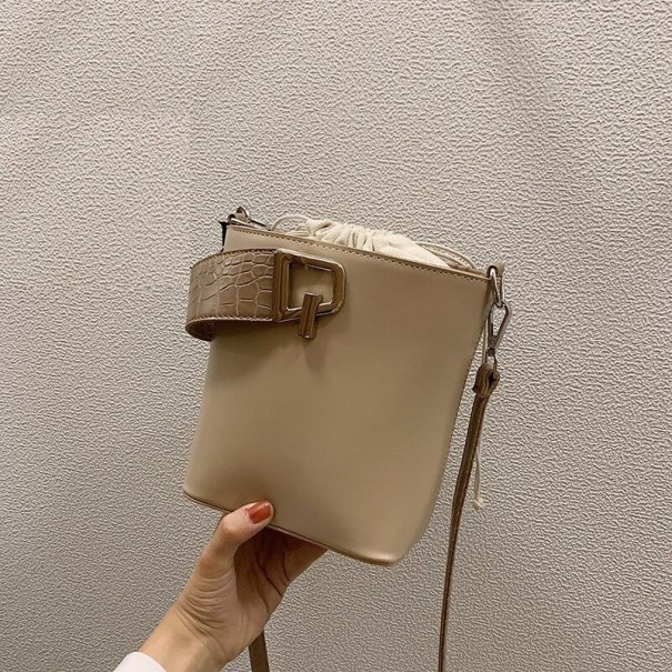 Dames leren handtas M1743 kaki L