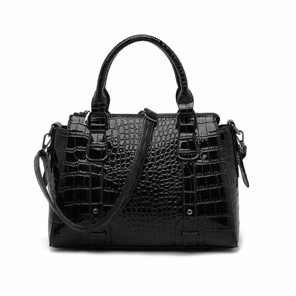 Dames leren handtas M919 zwart