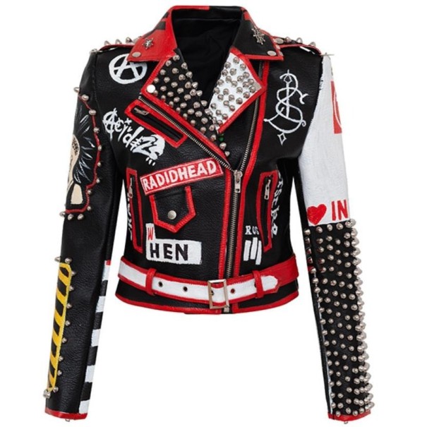 Dames leren jas P2020 XXS