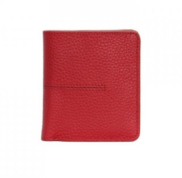 Dames leren portemonnee klein M231 rood