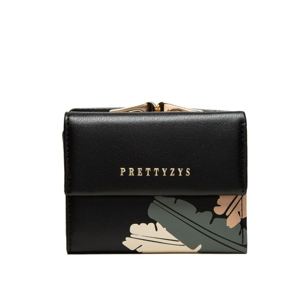 Dames leren portemonnee klein M265 zwart