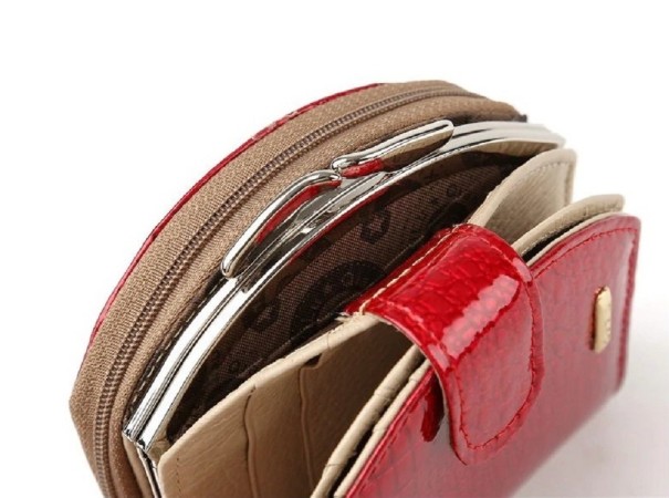 Dames leren portemonnee klein M302
