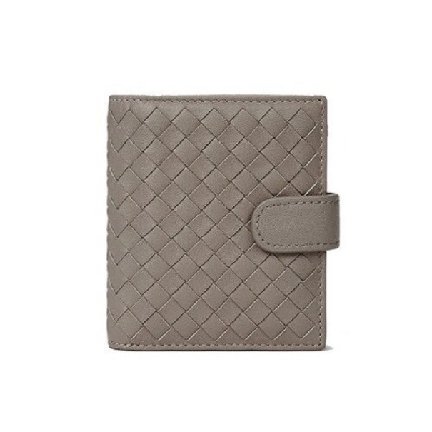 Dames leren portemonnee klein M376 kaki S