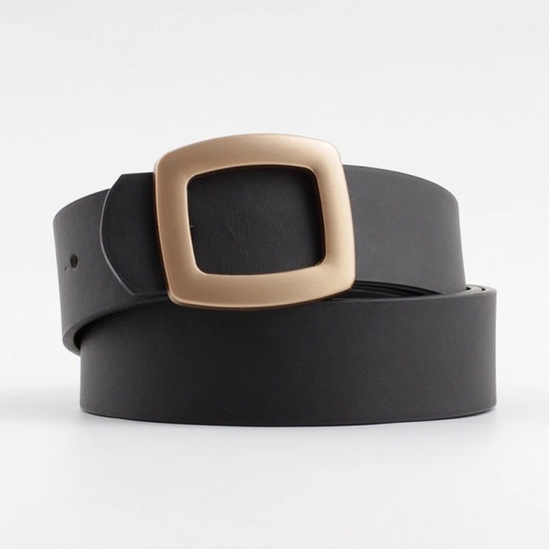 Dames leren riem A2531 zwart