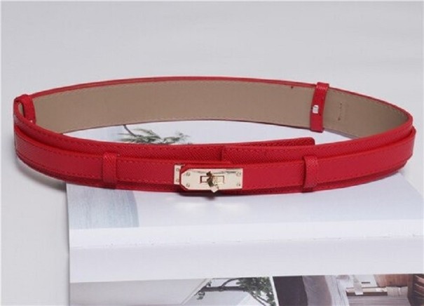 Dames leren riem L115 rood
