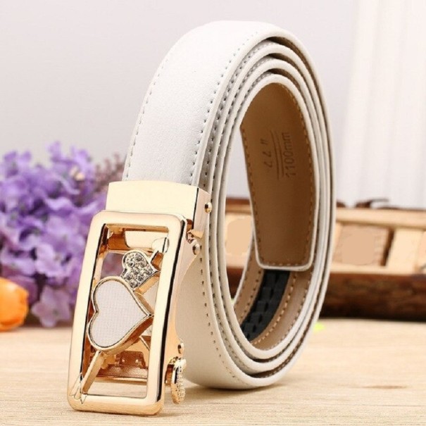 Dames leren riem L143 100 cm 11