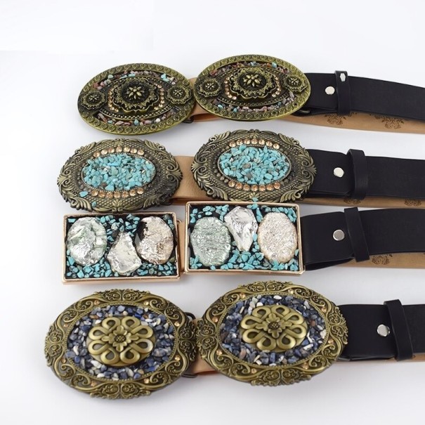 Dames leren riem L172