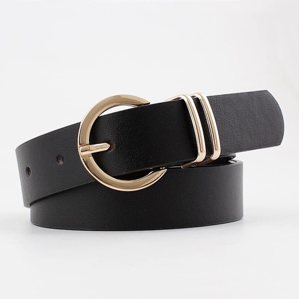 Dames leren riem L39 zwart