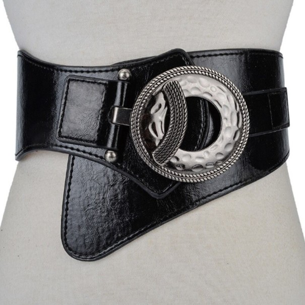 Dames leren riem L64 zwart 105 cm