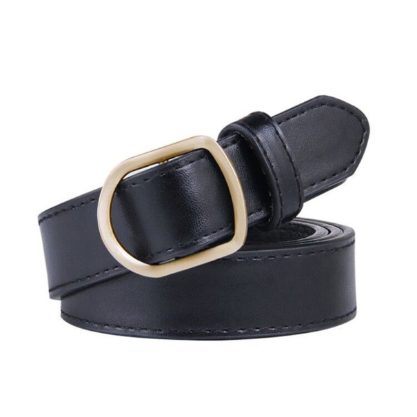 Dames leren riem L73 zwart 1