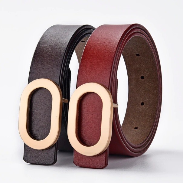 Dames leren riem L81