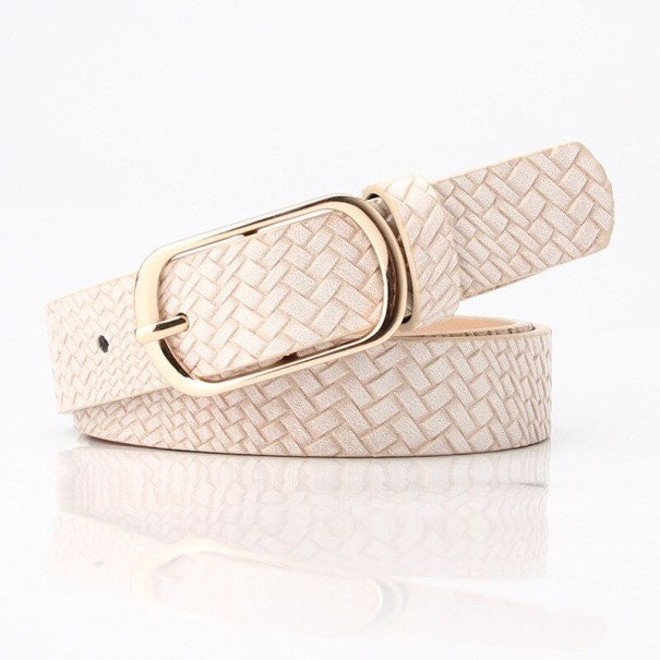Dames leren riem met patroon 2