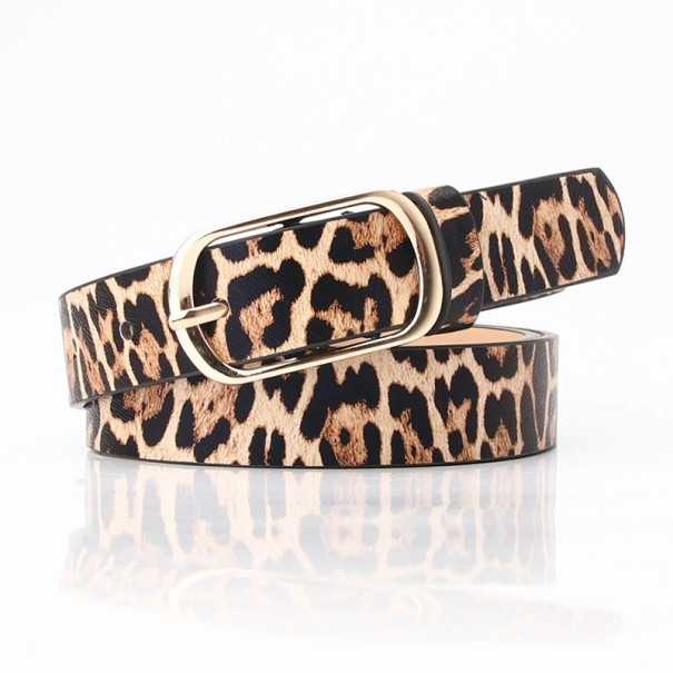 Dames leren riem met patroon 8