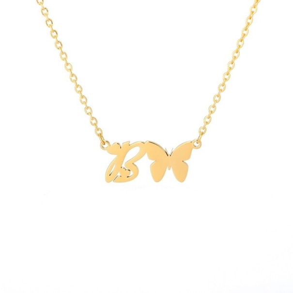 Dames letter- en vlinderketting B