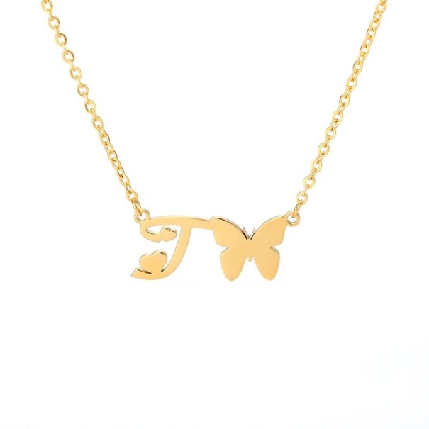 Dames letter- en vlinderketting T