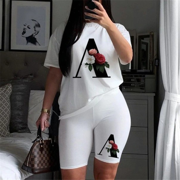 Dames letter T-shirt en short