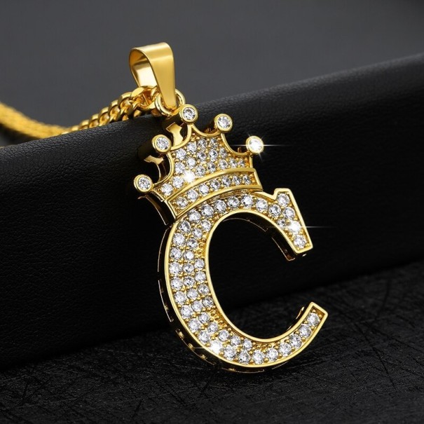 Dames letterketting met kroon C