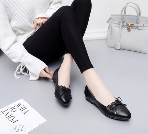 Dames loafers met hak A843
