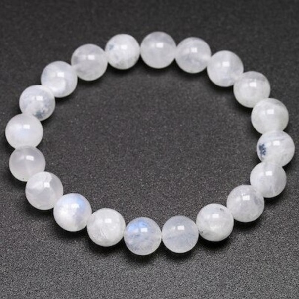 Dames maansteen kralen armband 16 cm 10 mm